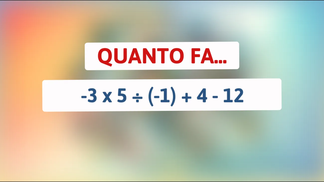 \"Solo i più brillanti risolvono questo enigma matematico: sei abbastanza acuto da trovare la soluzione?\""