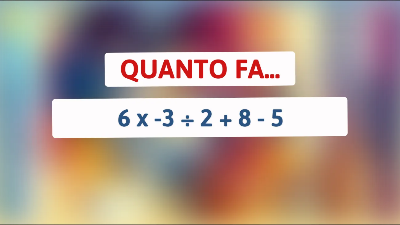 \"Solo i veri geni risolvono questo enigma matematico in 10 secondi!\""