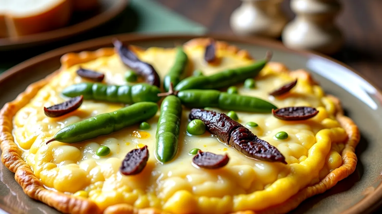 Frittatina del Carso pecorino fresco fave croccanti"