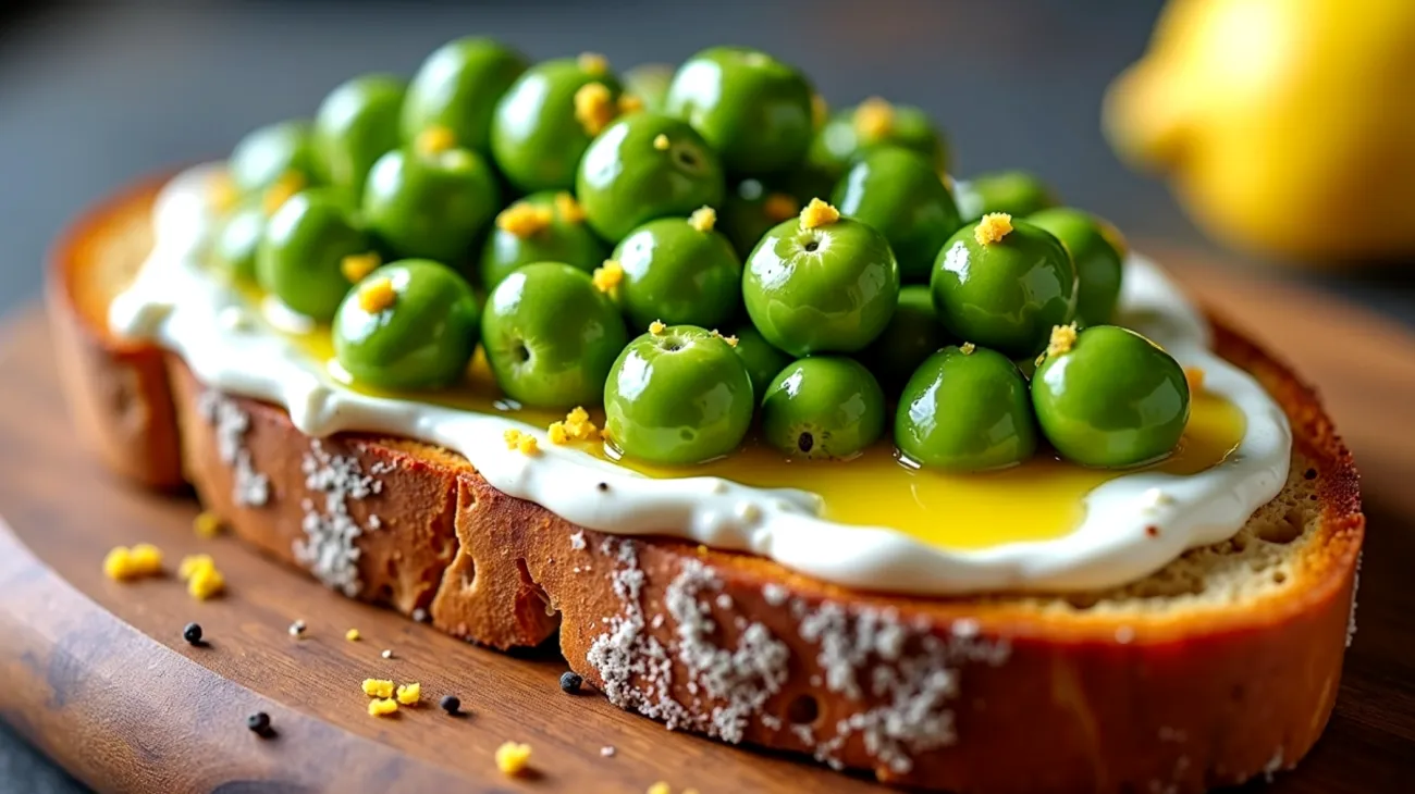 Pane casereccio caprino fave fresche"
