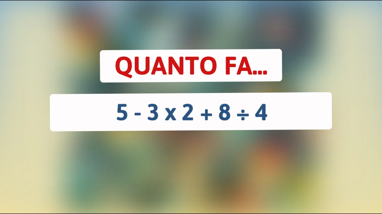 Scopri se sei davvero un genio risolvendo questo indovinello matematico: solo il 2% delle persone ci riesce!"