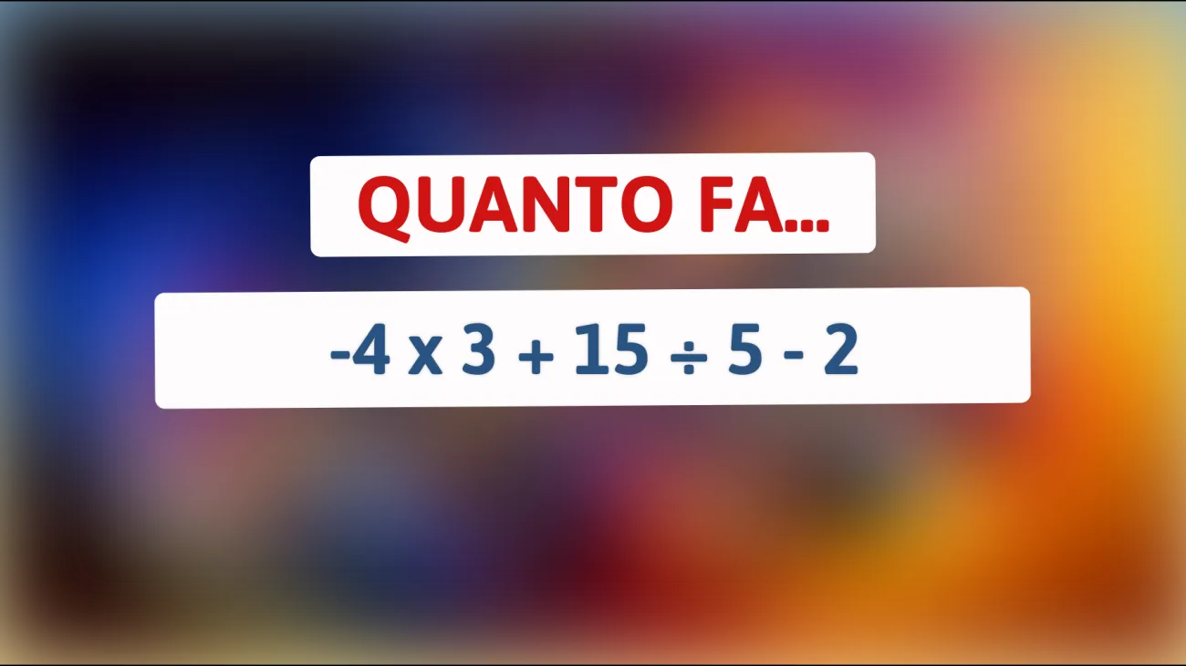 Se riesci a risolvere questo indovinello senza calcolatrice, sei un vero genio! Scopri se sei abbastanza intelligente per svelare l'enigma matematico del momento!"