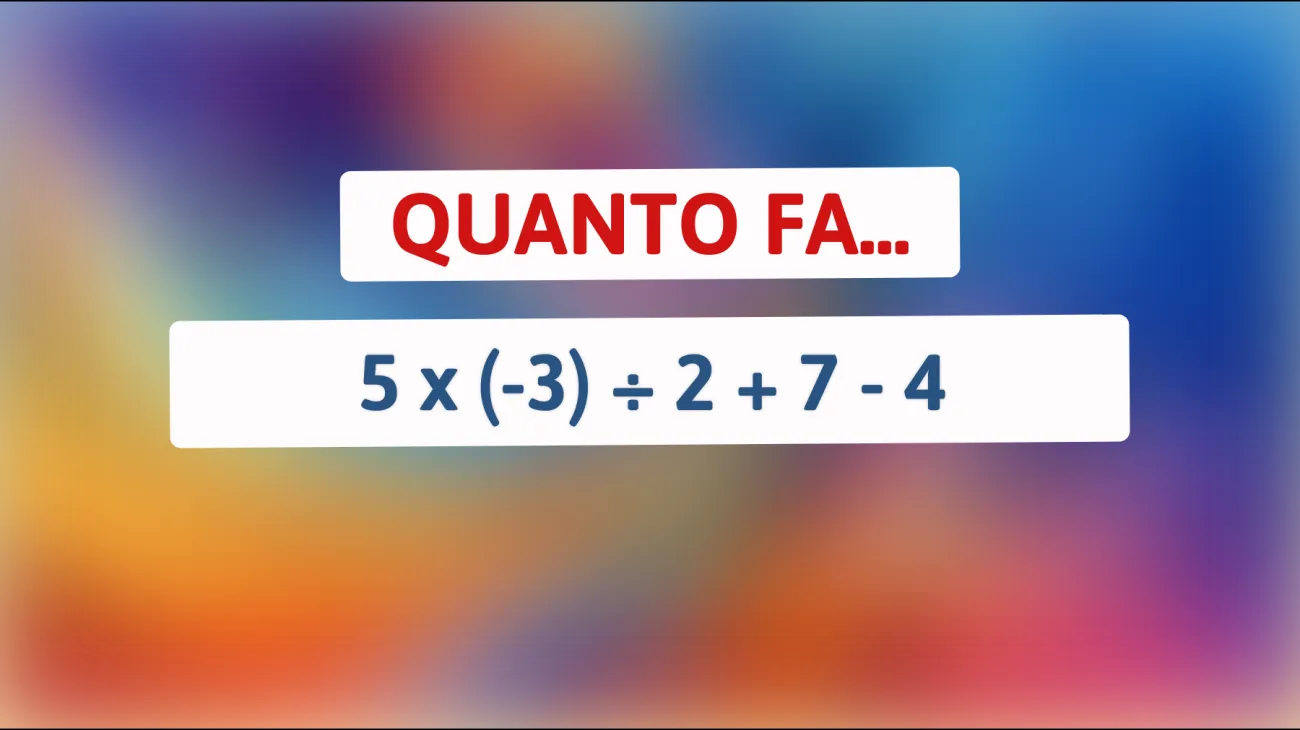 Sfida la tua mente: riesci a risolvere quest'indovinello mentale da veri geni? Scopri se rientri tra le persone più intelligenti!"