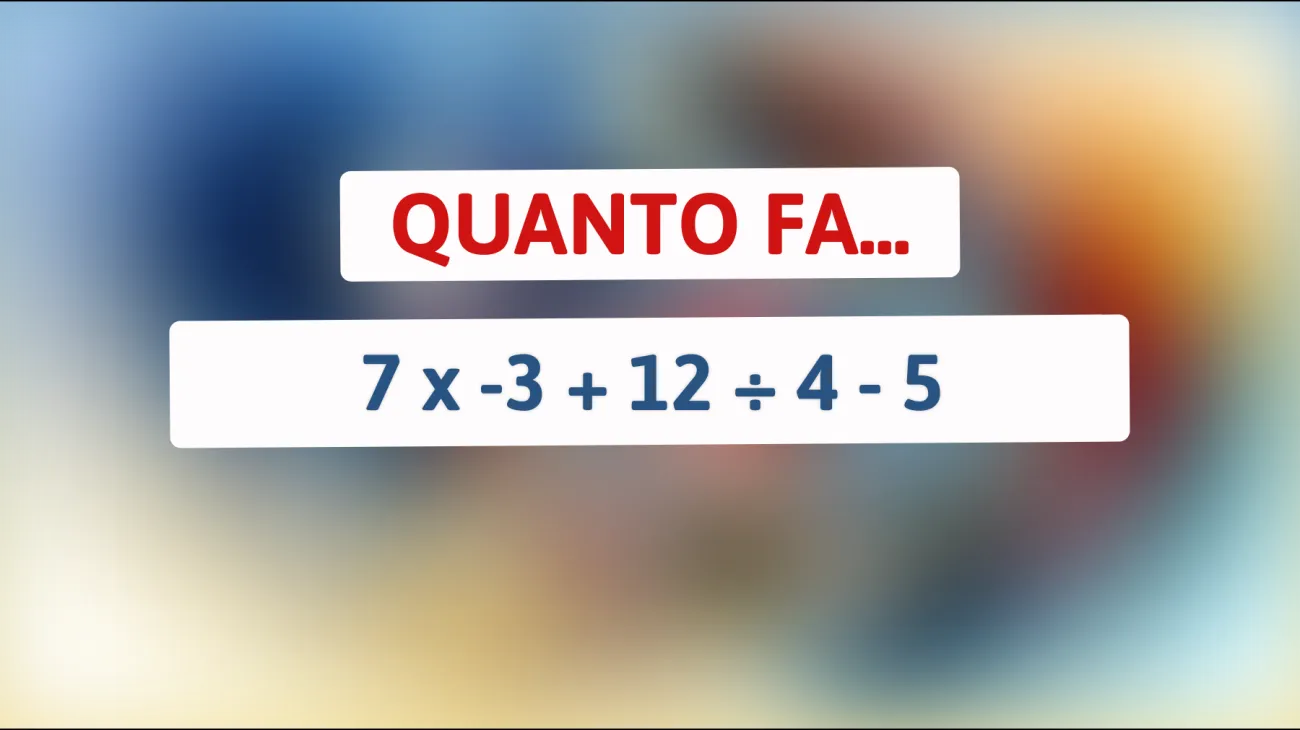 Sfida la tua mente: risolvi questo enigma matematico apparentemente semplice e scopri se sei davvero un genio!"