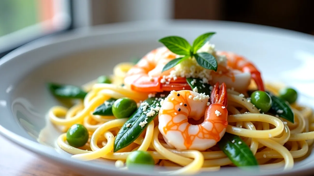 Strozzapreti gamberi fave"