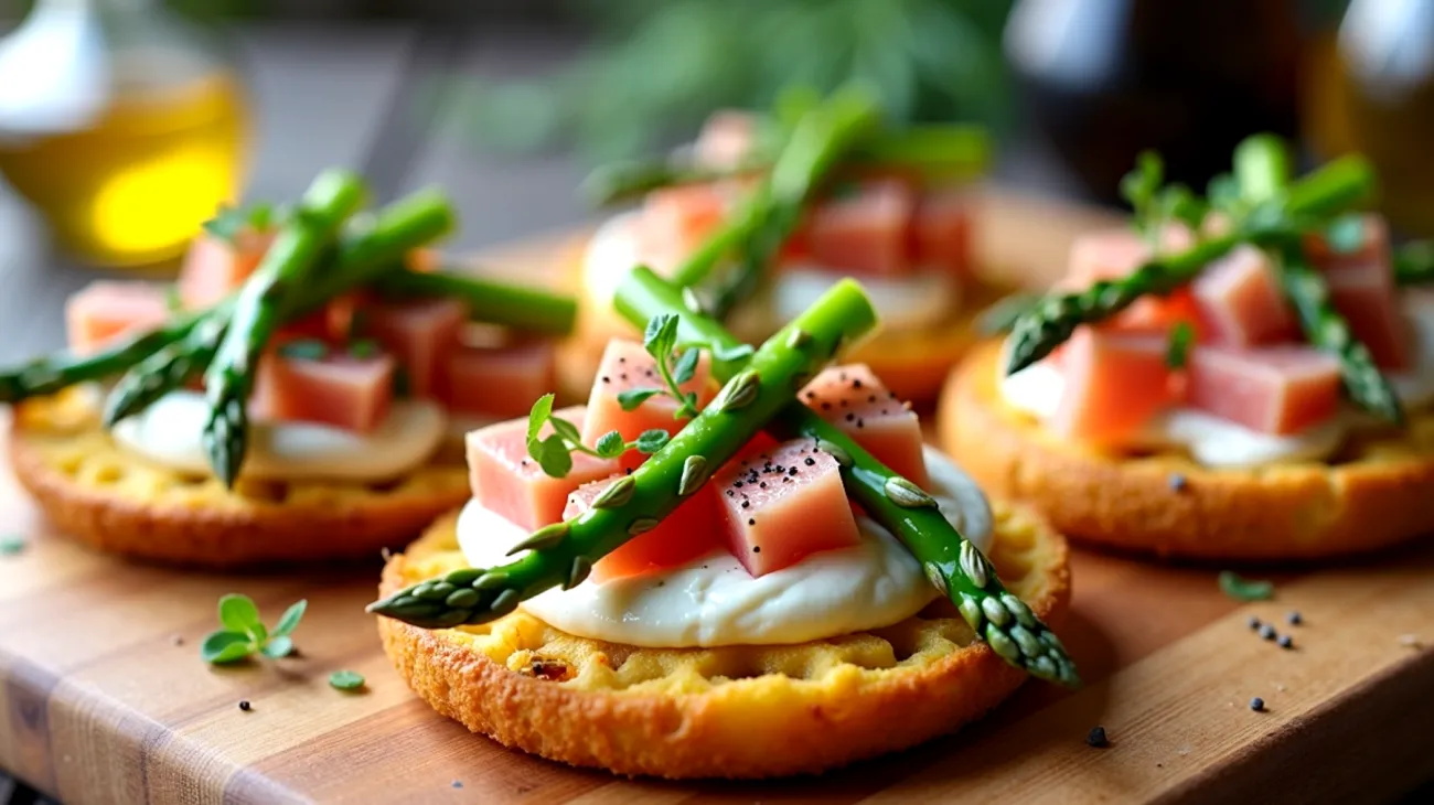 friselle ricotta tonno asparagi croccanti"