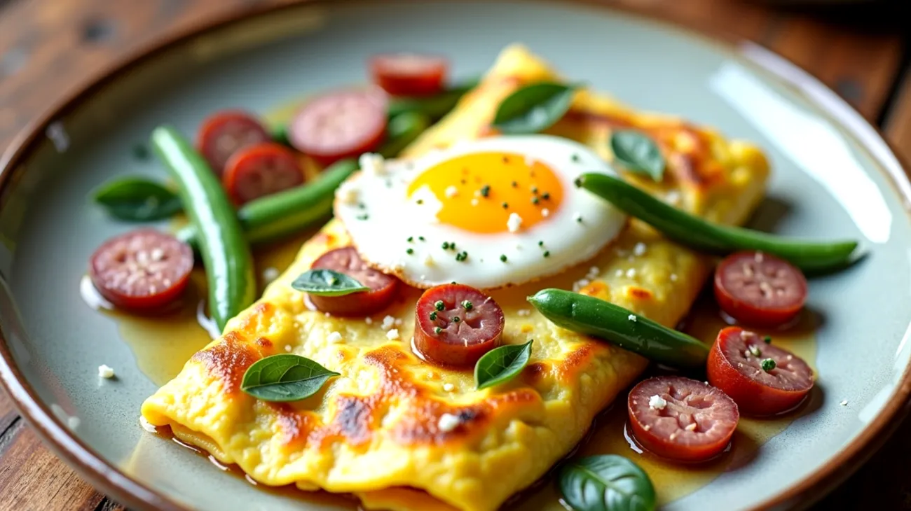 frittata salsiccia fagiolini croccanti"